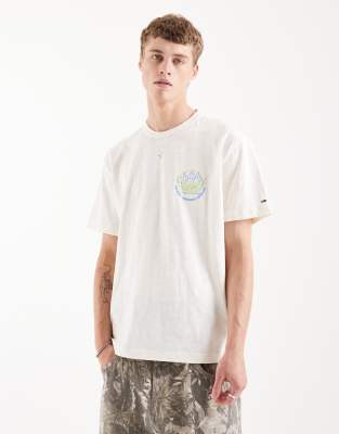 Tommy Jeans Bubble Flame Logo Relaxed Fit T-shirt In White