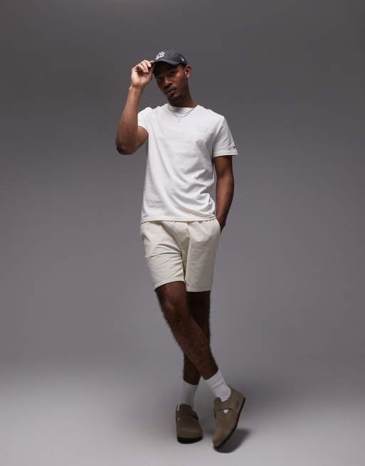 Tommy Jeans bubble logo t-shirt in white and baby blue, 2 of 4