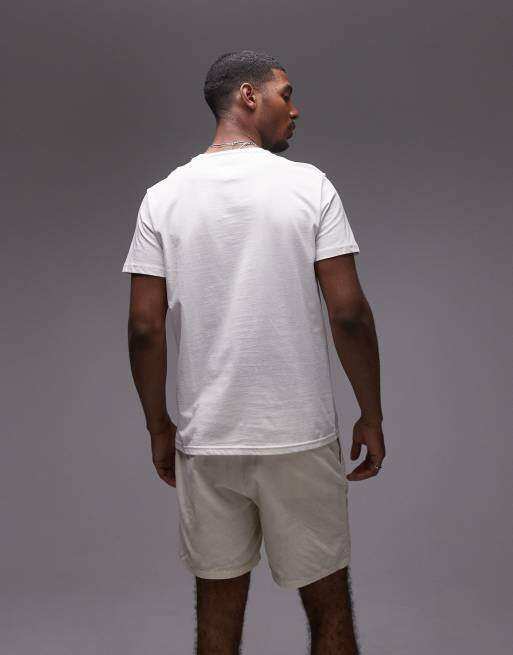 Tommy Jeans bubble logo t-shirt in white and baby blue, 4 of 4