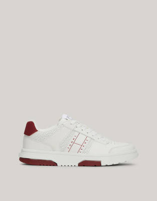 Tommy Jeans - Bunte Leder-Sneaker-Rot