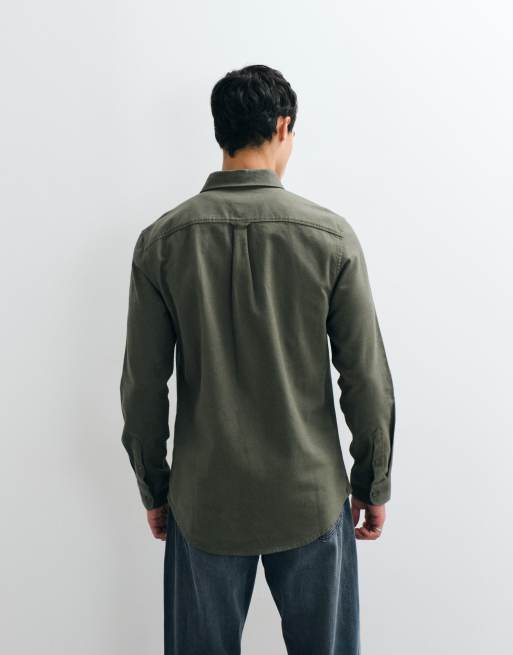 Tommy Jeans - Camicia in flanella kaki, 5 di 5