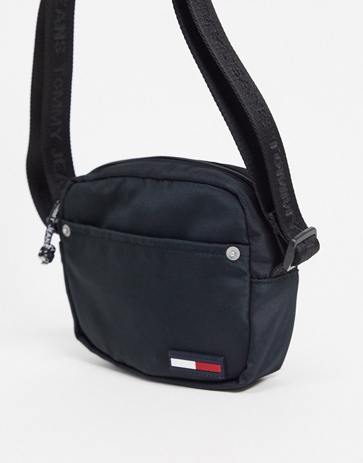 Tommy Jeans campus girl crossover bag in black