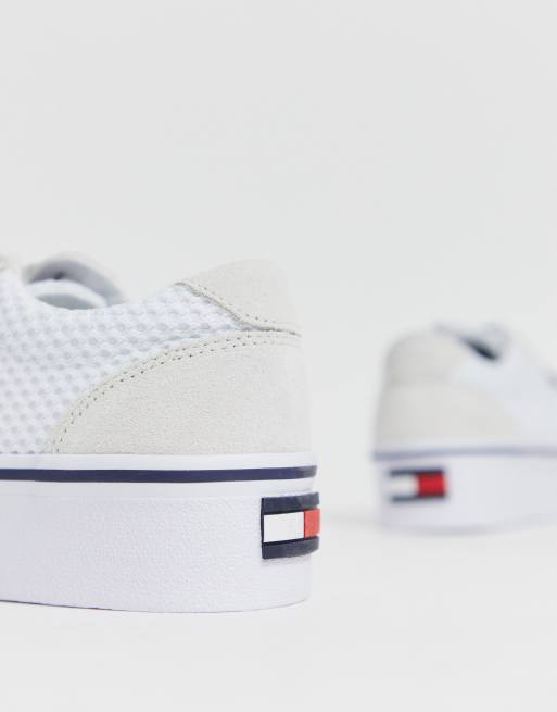 Tommy Jeans canvas logo flatform trainers, ASOS