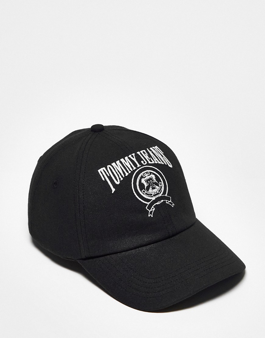 Cappellino in tela nero con logo-Black - Tommy Jeans Cappello donna Black