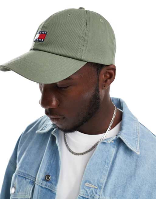 Tommy Jeans - Cappellino verde slavato vintage con bandiera, 2 di 4
