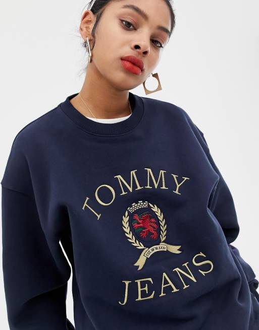 Tommy jeans crew outlet crest sweater