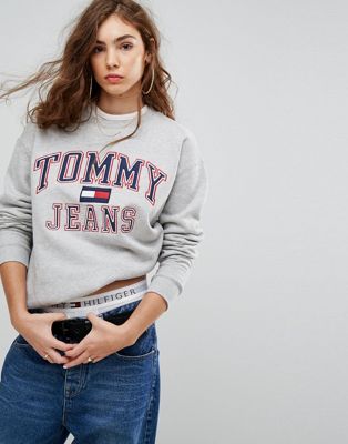 tommy jeans 90s crew neck sweatshirt