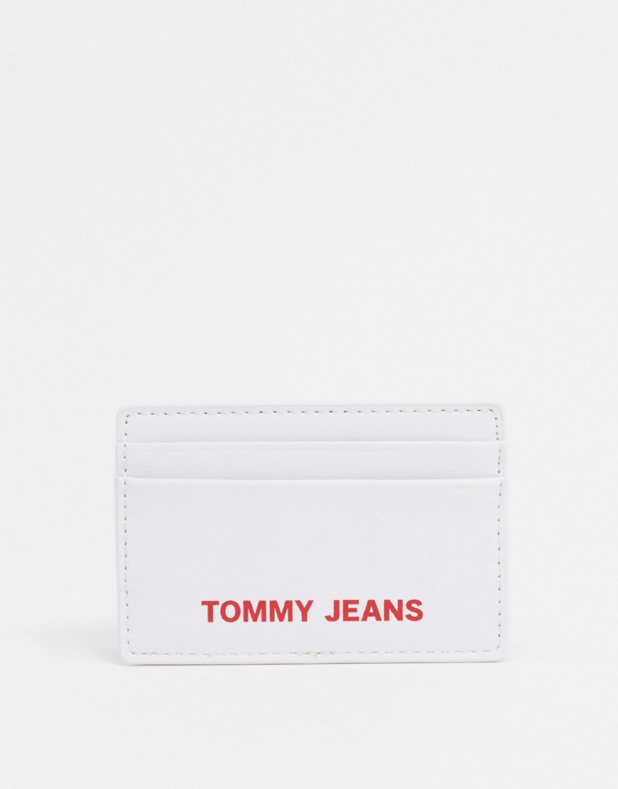 Tommy Jeans card holder in black-White