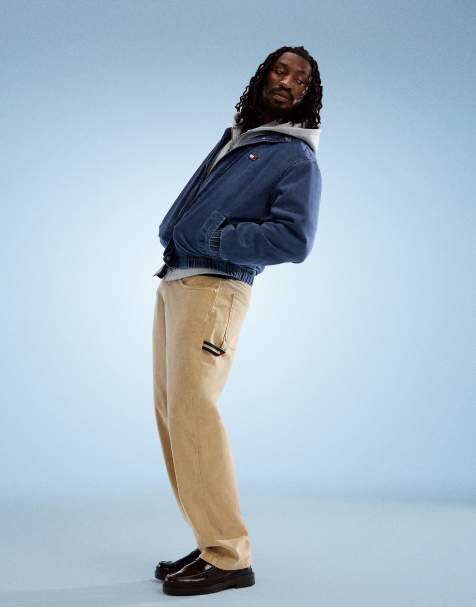 Tommy Jeans carpenter pants in beige - view 1