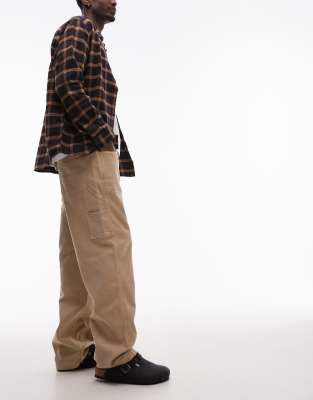 Tommy Jeans Carpenter Pants In Neutral
