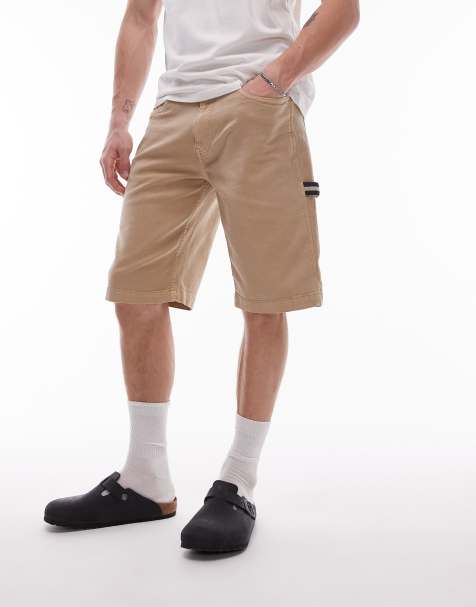Tommy Jeans – Carpenter-Shorts in Beige aus Canvas - view 1