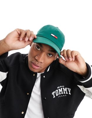 Tommy Jeans flag logo cap in green - ASOS Price Checker