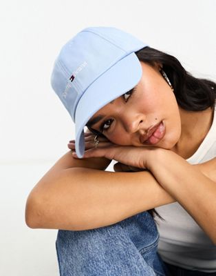 Tommy Jeans sport flag logo cap in chambray blue - ASOS Price Checker