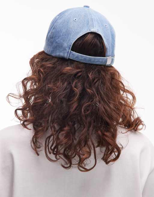 Tommy Jeans - Casquette en denim à logo drapeau - Bleu, 3 de 3