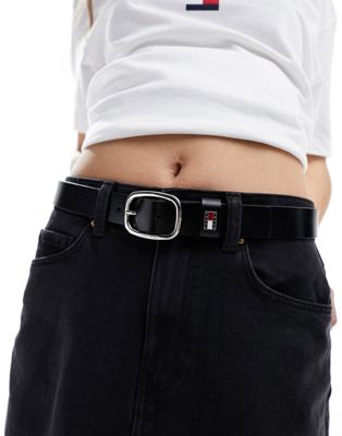 Tommy Jeans oval 3.0 belt in black - ASOS Price Checker