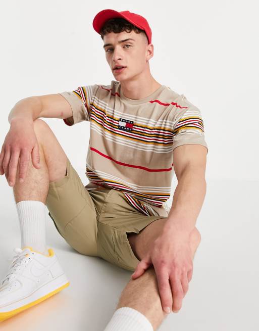 Tommy jeans store striped tee