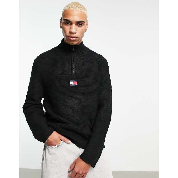 Tommy jeans black on sale jumper