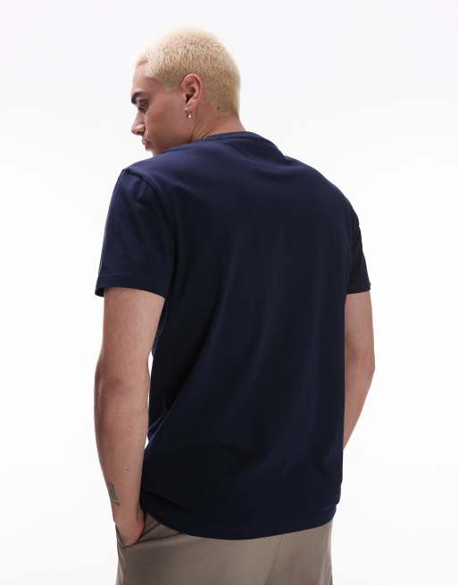 Tommy Jeans centre linear t-shirt in navy, 4 of 4