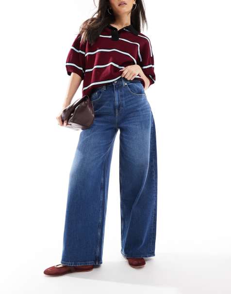 Tommy Jeans – Charlie – Ciemnoniebieskie jeansy baggy z szerokimi nogawkami - view 1