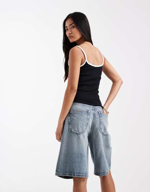 Tommy Jeans Charlie denim shorts in mid wash blue, 3 of 6
