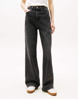 Tommy Jeans Charlie High Rise Wide Leg Jeans In Black