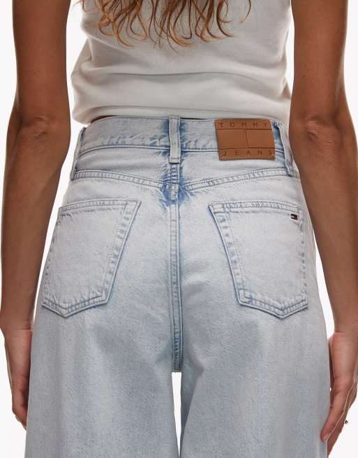 Tommy Jeans Charlie high rise wide leg jeans in ultra light blue, 4 of 5