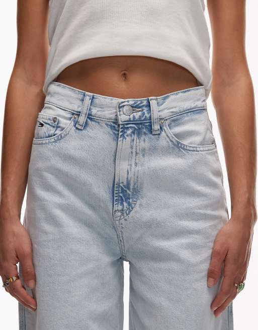 Tommy Jeans Charlie high rise wide leg jeans in ultra light blue, 5 of 5