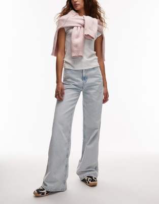 Tommy Jeans - Charlie - Jean large taille haute - Bleu très clair