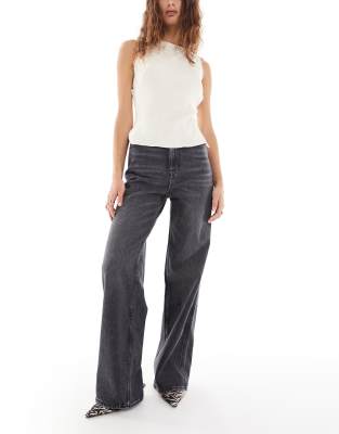 Tommy Jeans - Charlie - Jean large taille haute - Noir