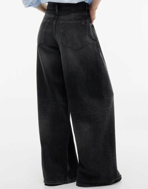 Tommy Jeans Charlie jean noir ample taille mi-haute en denim noir, 6 de 7