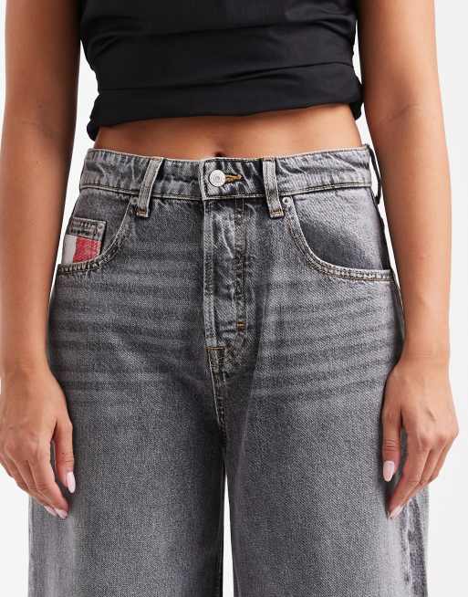 Tommy Jeans - Charlie - Losse wijde jeans in grijs met wassing, 5 van 5