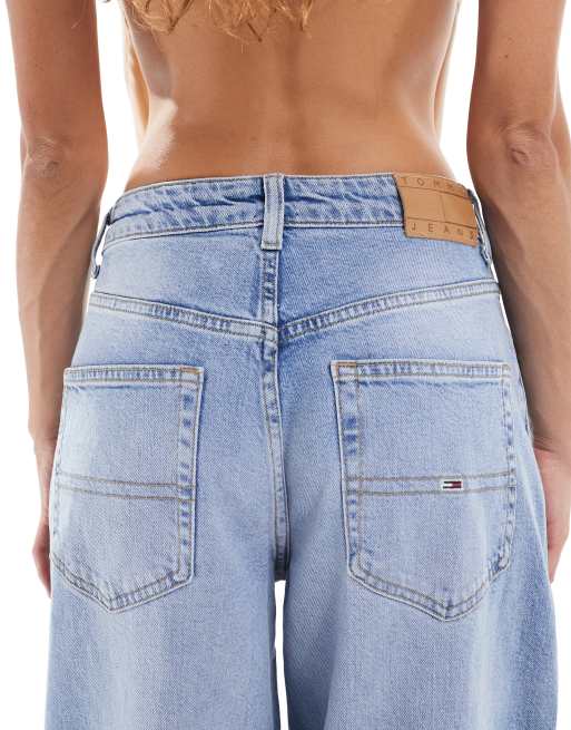 Tommy Jeans Charlie mid rise loose jeans in washed blue, 4 of 5
