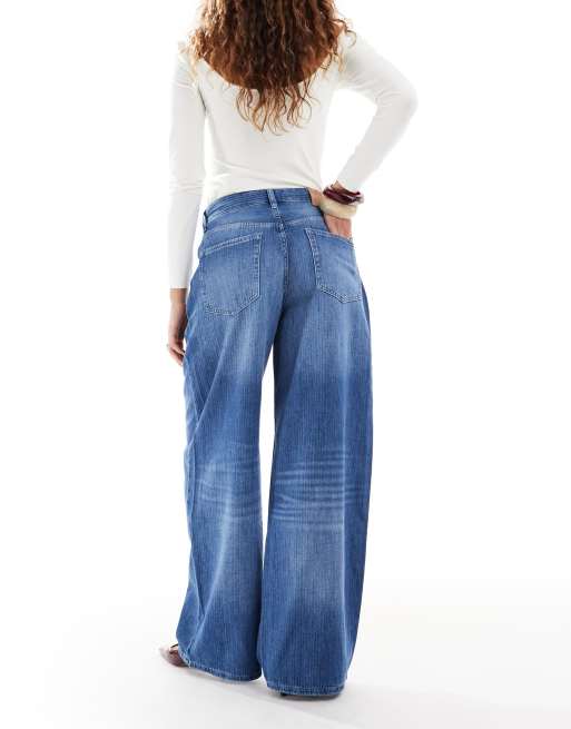 Tommy Jeans Charlie mid rise loose wide leg jeans in mid wash, 2 of 5