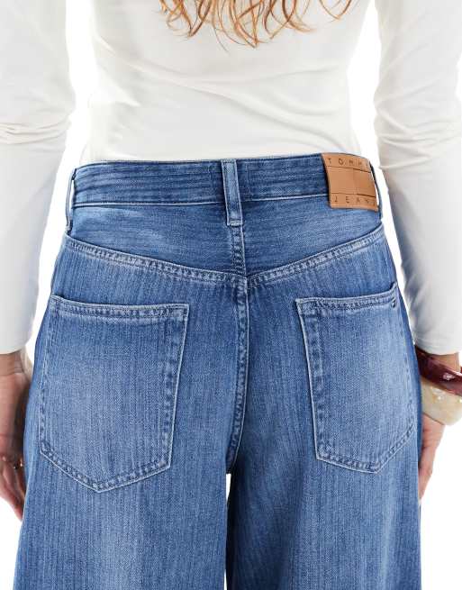 Tommy Jeans Charlie mid rise loose wide leg jeans in mid wash, 4 of 5