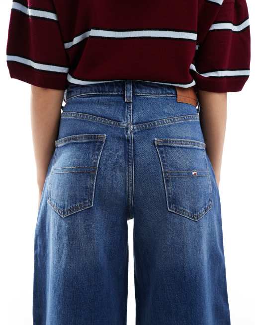 Tommy Jeans – Charlie – Mörktvättade, baggy jeans med vida ben, 4 av 5