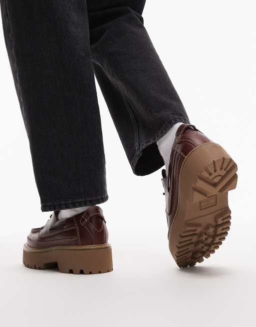 Tommy Jeans - Chaussures bateau avec semelles en gomme - Marron, 3 de 4