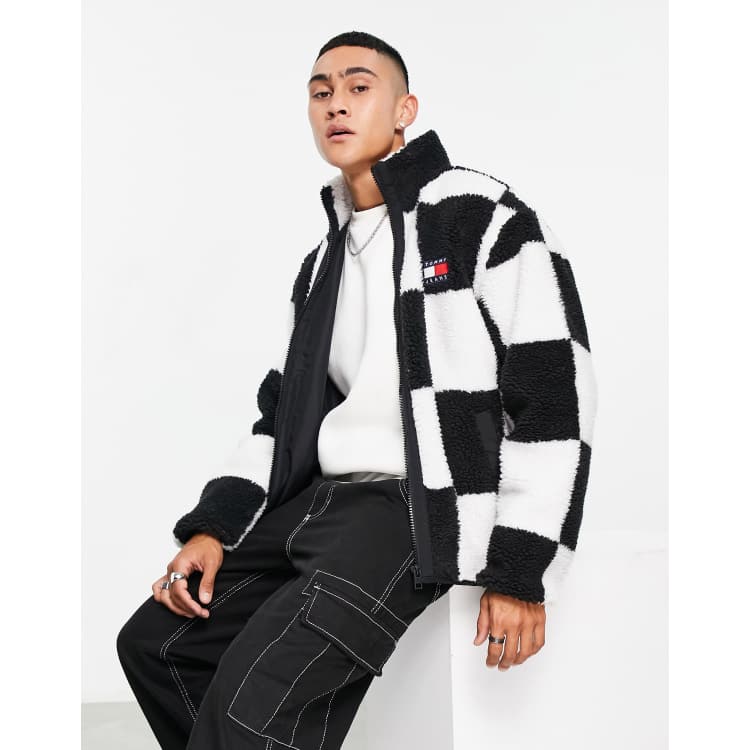 Tommy jeans hot sale checkered hoodie