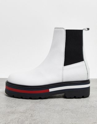 tommy hilfiger white boots