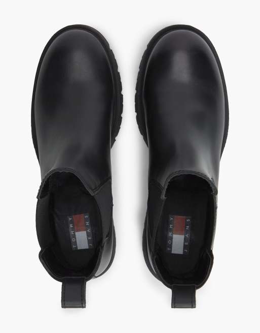 Tommy Jeans Chelsea-Boots aus Leder in Schwarz, 3 von 7