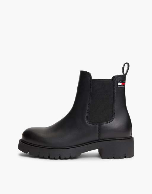 Tommy Jeans Chelsea-Boots aus Leder in Schwarz, 7 von 7