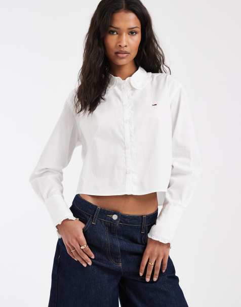 Tommy Jeans - Chemise à volants - Blanc cassé - view 1