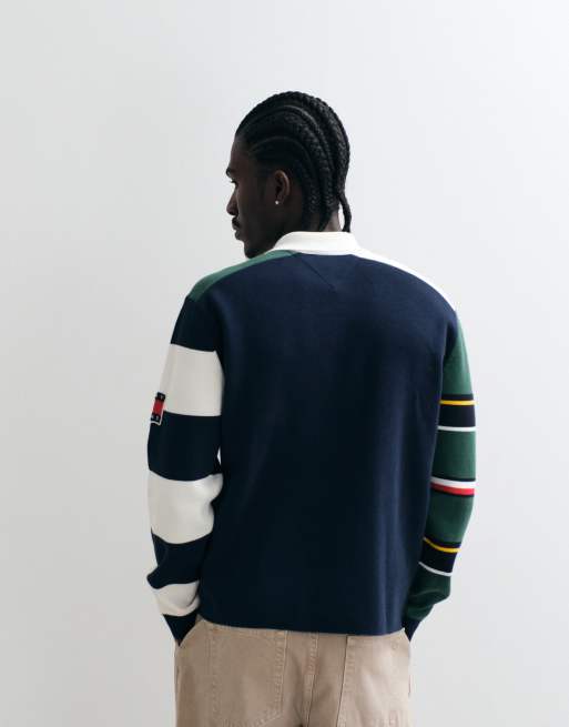 Tommy Jeans - Chemise de rugby en maille - Bleu marine, 5 de 5