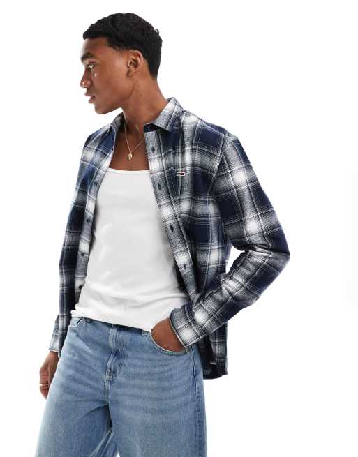Tommy Jeans - Chemise en flanelle à carreaux coupe décontractée - Multicolore