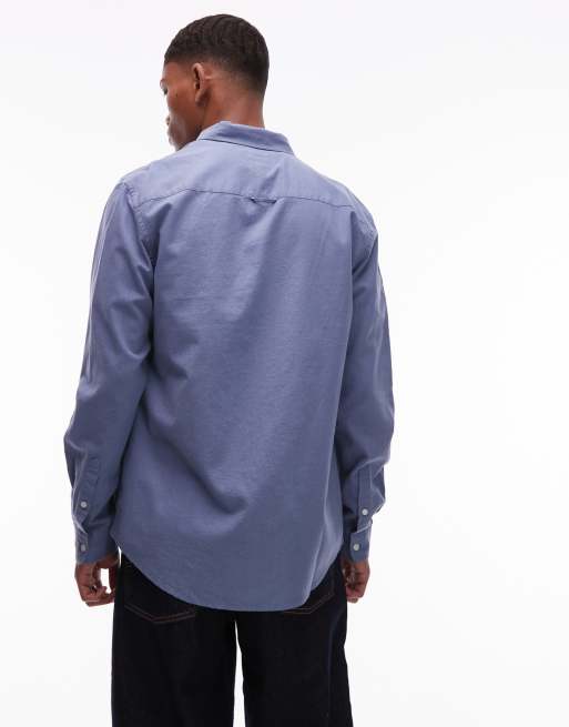 Tommy Jeans - Chemise manches longues en lin coupe classique - Bleu foncé, 4 de 4