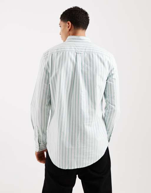 Tommy Jeans - Chemise Oxford à rayures - Vert, 3 de 5