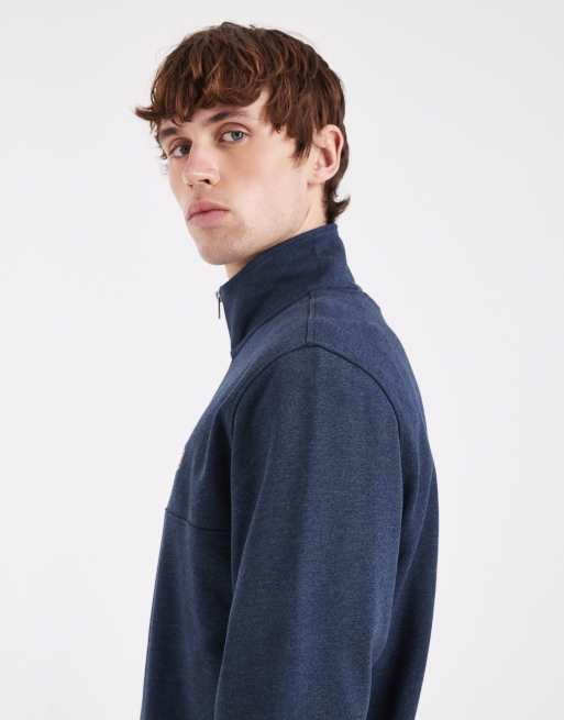 Tommy Jeans chest flag logo 1/4-zip jumper in navy , 4 of 5