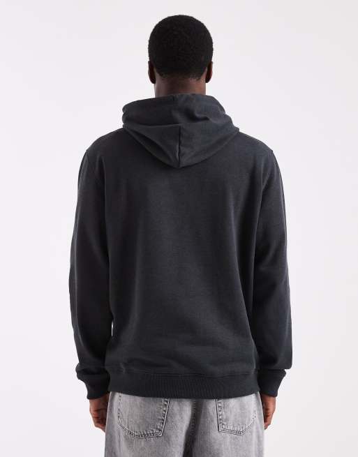 Tommy Jeans chest flag logo hoodie in washed black, 3 of 5