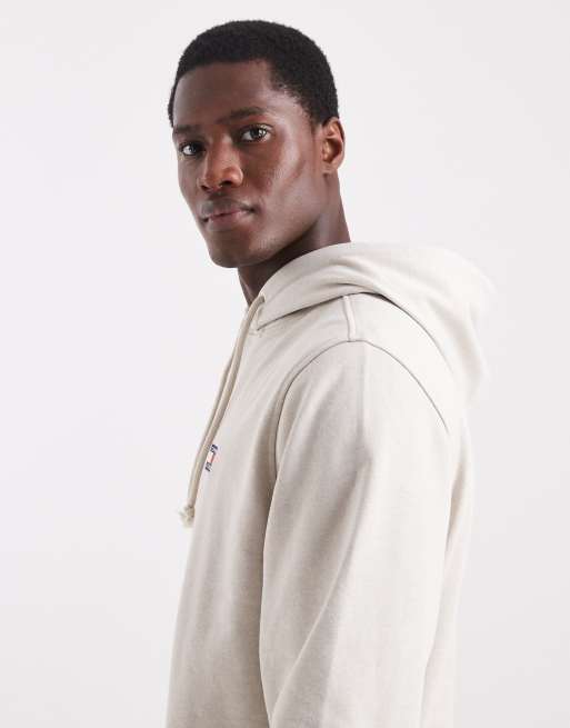 Tommy Jeans chest flag logo hoodie in white , 4 of 5