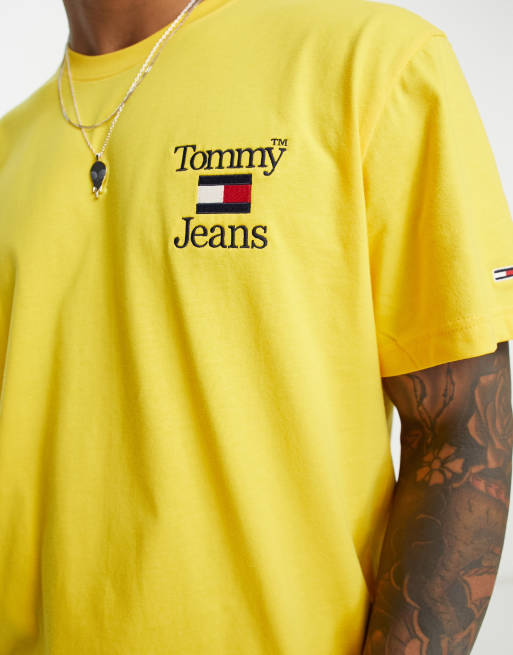 Tommy jeans t store shirt yellow