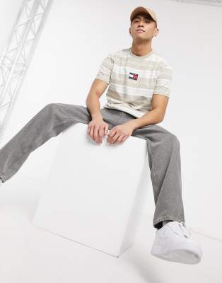 tommy jeans multi logo t shirt